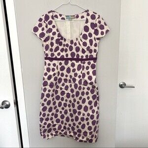 Boden Purple Polka Dot Mini Dress